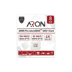 کارت حافظه آرون میکرو اس دی ظرفیت 8 گیگابایتpc10124-0109