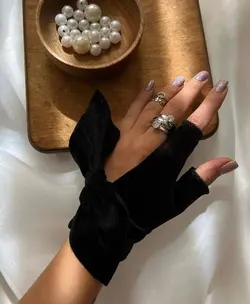 دستکش انگشتی مخمل