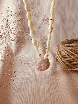گردنبند صدف طبیعی