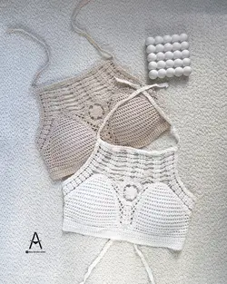 نیمتنه مکرومه بافی