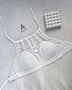 نیمتنه مکرومه بافی