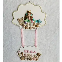 آویز دیواری طرح پری دریایی