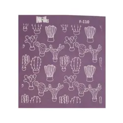 مش استنسیل (Silk Screen) طرح کاکتوس