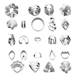 کاتر فلزی ویژه‌ی خمیر در ۲۳ مدل ۴۹ قطعه