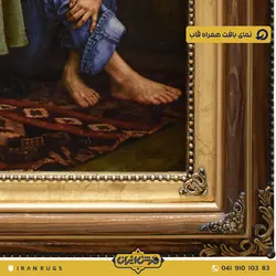 قیمت خرید تابلو فرش دستباف طرح دختر فال گیر