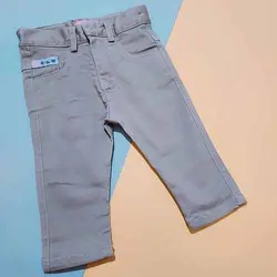 شلوار کتان کرمی اسپرت دخترانه و پسرانه بچگانه