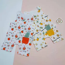 رامپر میوه ای کنفی بچگانه ترک دخترانه و پسرانه نوزادی