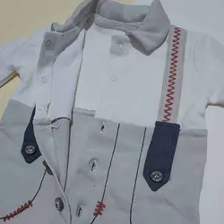 سرهم نوزادی نخ پنبه ساسبند دار ترک پسرانه