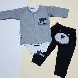 سه تکه نخ پنبه بادی شلوار پیراهن