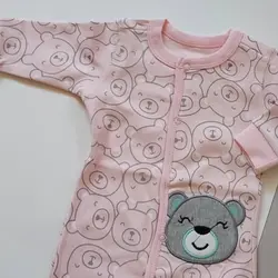 سرهم نوزاد نخی دخترانه خرس