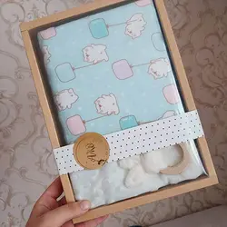 پتو دورپیچ حبابدار دورویه چاپی نوزادی دخترانه و پسرانه