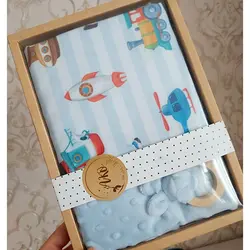 پتو دورپیچ حبابدار دورویه چاپی نوزادی دخترانه و پسرانه