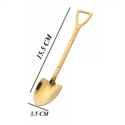 قاشق طرح بیل طلایی