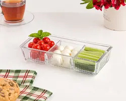 اردور خوری شیشه ای سه خانه درب دار لیمون