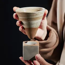 قهوه خوری مدل قیفی پایه چوبی