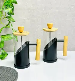 فرنچ پرس دسته و درب چوبی