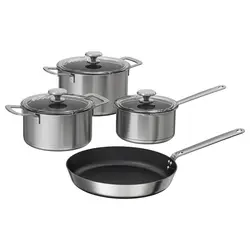 سرویس قابلمه و ماهیتابه 7 پارچه ایکیا مدل HEMKOMST