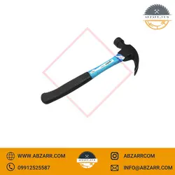 چکش دو شاخ دسته فایبر 500گرم لیون