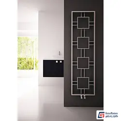 رادیاتور شوفاژ عمودی استیل دکوراتیو مدل شابلون