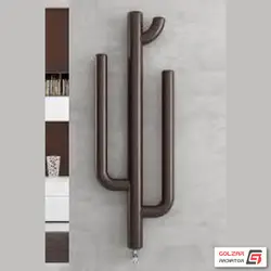 رادیاتور و حوله خشک کن استیل مدرن مدل کاکتوس