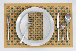 دستمال سفره و زیر بشقابی