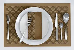 دستمال سفره و زیر بشقابی
