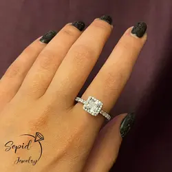 انگشتر نقره وراجیو سفید کد ۴ (تخمه پرنس)