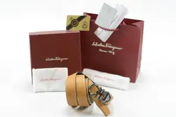 کمربند مردانه فراگامو دودی 2023 (Salvatore Ferragamo)