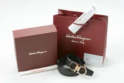 کمربند مردانه فراگامو طرح ۱ طلایی 2024 (Salvatore Ferragamo)