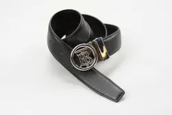 کمربند مردانه توماس بربری سگک نقره ای (BURBERRY)