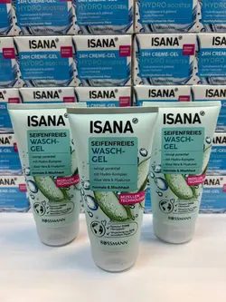 ژل شستشوی صورت ایسانا حاوی آلوئه ورا و خیار Isana Wash Gel