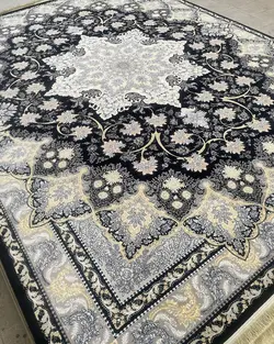 فرش افق سرمه ای 700 شانه تراکم 2550 ساده هشت رنگ