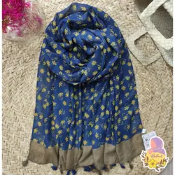 شال نخی گلدار