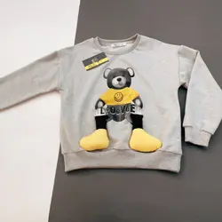 بلوز تک پسرانه طرح عروسک خرسی