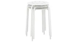 چهارپایه ایکیا سفید مدل MARIUS