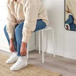 چهارپایه ایکیا سفید مدل MARIUS