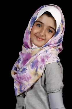 مقنعه شالدار دخترانه