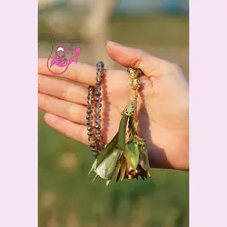 تسبیح کریستالی گلدار