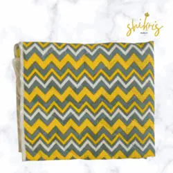 نم‌گیر ظروف طرح زیگ‌زاگ زرد کد8839