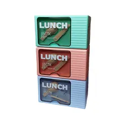 ظرف غذا مسافرتی 2 تکه قاشق دار مدل Beautiful Life