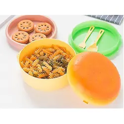 ظرف غذا کودک طرح همبرگر مدل LX-457