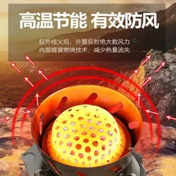 سرشعله کوهنوردی تاشو شلنگ دار گرد با فندک