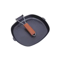 ماهیتابه گریل مسافرتی 24 سانتی با دستگیره تاشو