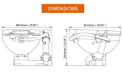 توالت وکیوم دستی سایز بزرگ