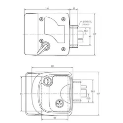 دستگیره درب کمپر aj0330