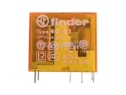 رله مینیاتوری 230 ولت AC یک کنتاکت (Finder(40.61