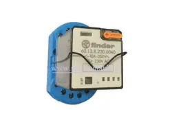 رله چهار گوش 230 ولت AC سه کنتاکت (Finder(60.13