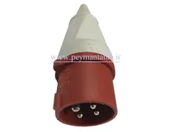 نر و مادگی چهار شاخ (سه فاز + ارت) 16 آمپر دیواری - سیار (PARSA)