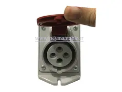 نر و مادگی چهار شاخ (سه فاز + ارت) 16 آمپر دیواری - سیار (PARSA)