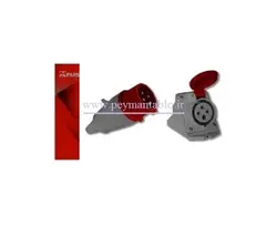 نر و مادگی چهار شاخ (سه فاز + ارت) 16 آمپر دیواری - سیار (PARSA)